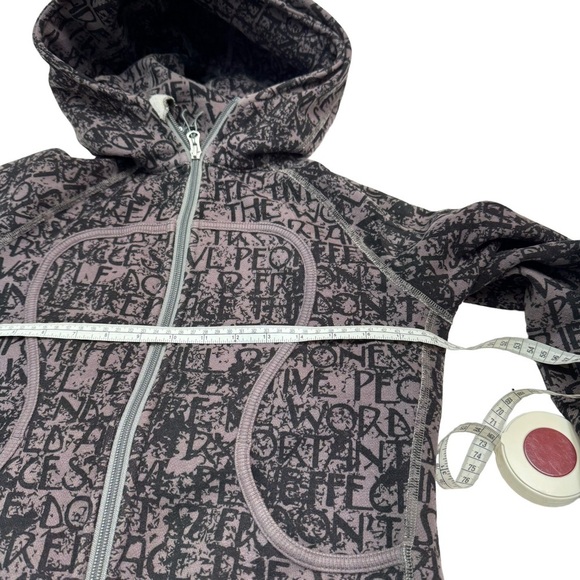 Lululemon Grey Manifesto Script Scuba Hoodie Size 6 - Picture 8 of 9